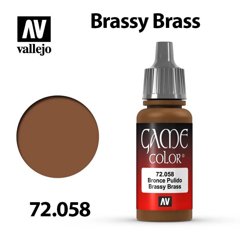 Vallejo Game Color - Brassy Brass 17ml - Val72058