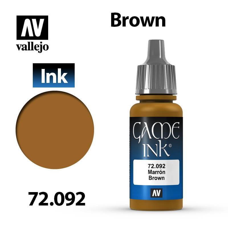 Vallejo Game Ink - Brown 17ml - Val72092