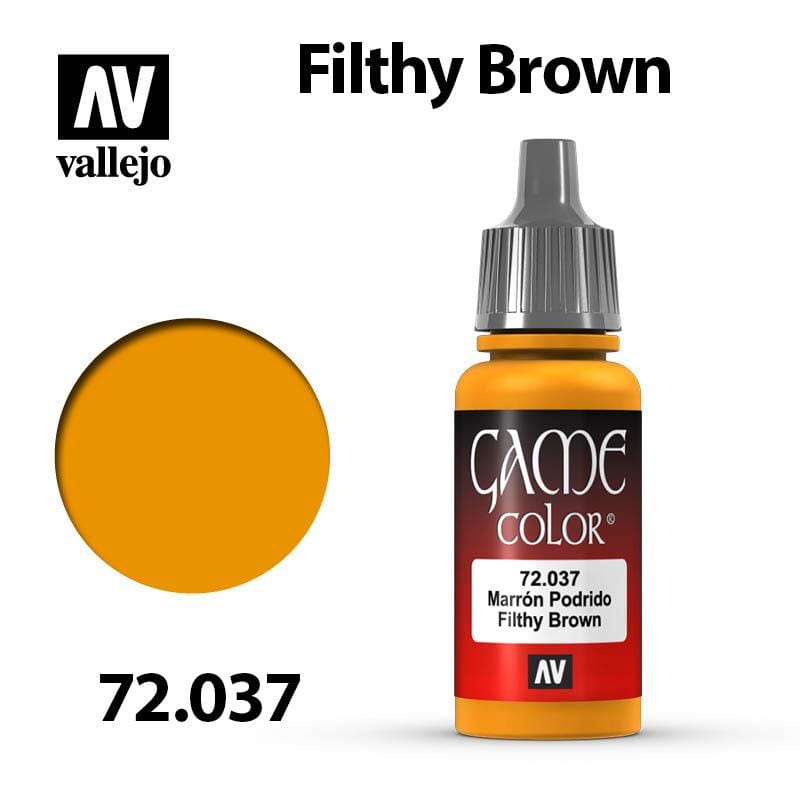 Vallejo Game Color - Filthy Brown 17ml - Val72037