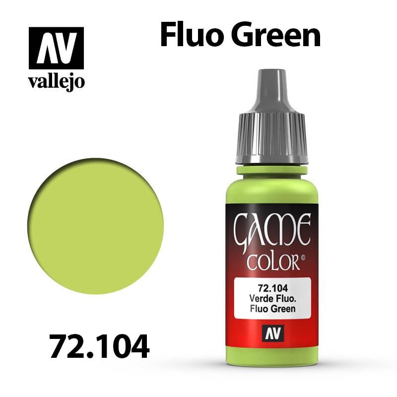 Vallejo Game Color - Fluorescent Green 17ml - Val72104