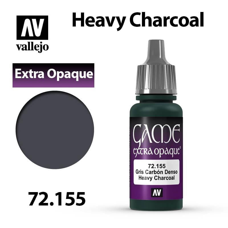Vallejo Game Extra Opaque - Heavy Charcoal 17ml - Val72155