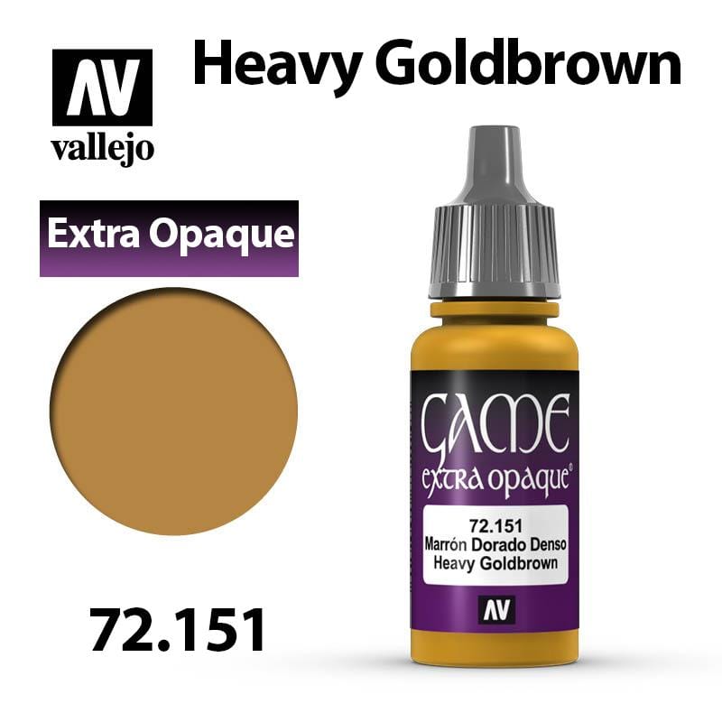 Vallejo Game Extra Opaque - Heavy Goldbrown 17ml - Val72151