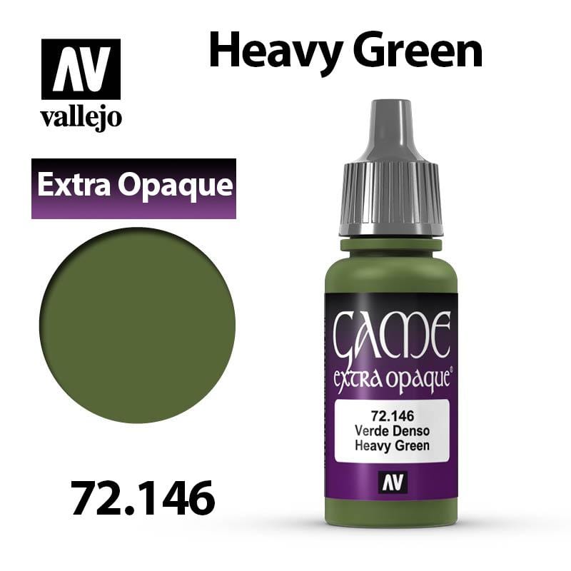 Vallejo Game Extra Opaque - Heavy Green 17ml - Val72146