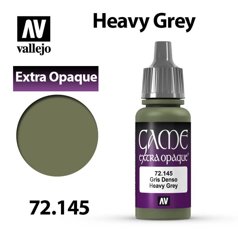 Vallejo Game Extra Opaque - Heavy Grey 17ml - Val72145