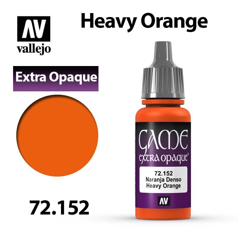 Vallejo Game Extra Opaque - Heavy Orange 17ml - Val72152