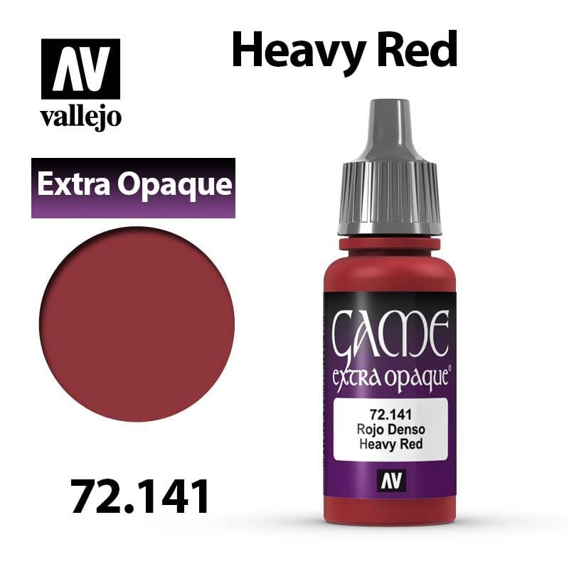 Vallejo Game Extra Opaque - Heavy Red 17ml - Val72141