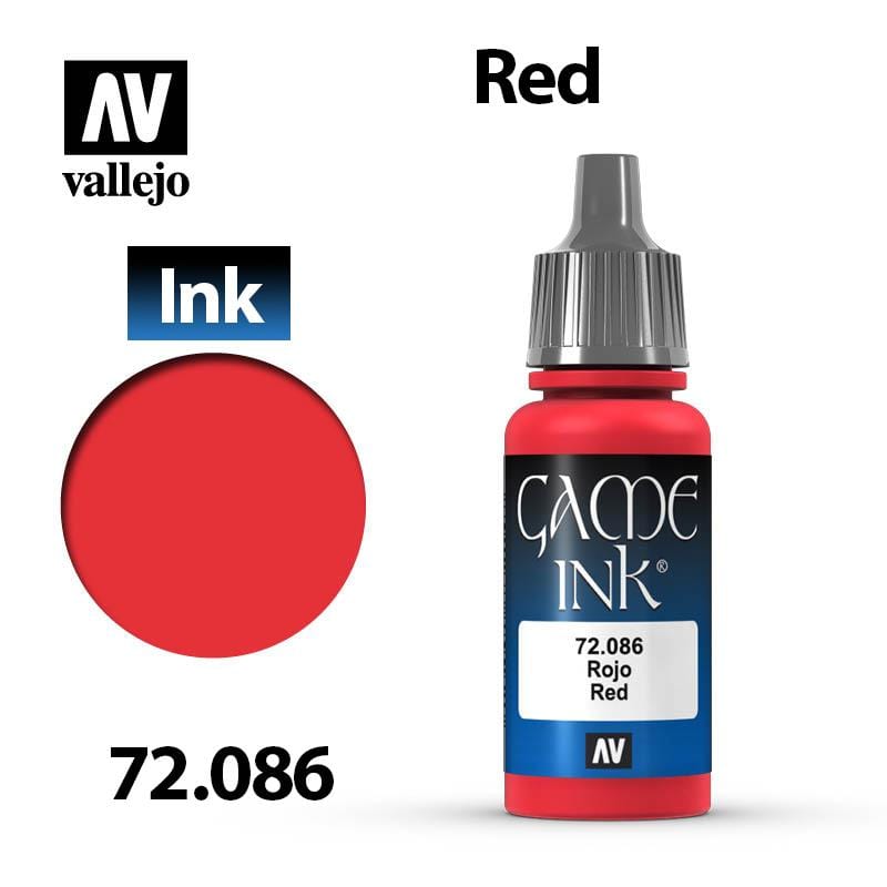 Vallejo Game Ink - Red 17ml - Val72086