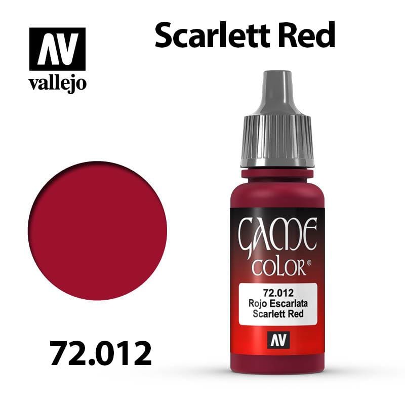 Vallejo Game Color - Scarlet Red 17ml - Val72012