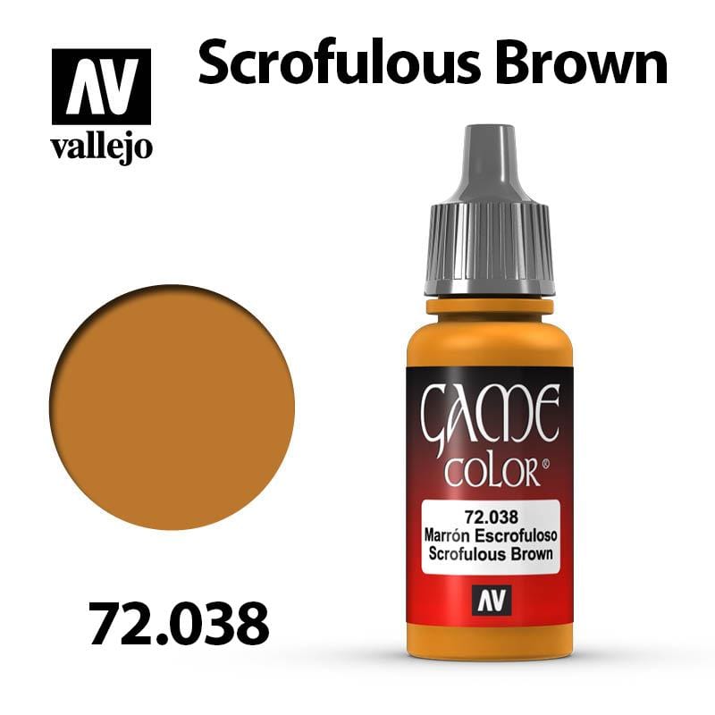 Vallejo Game Color - Scrofulous Brown 17ml - Val72038