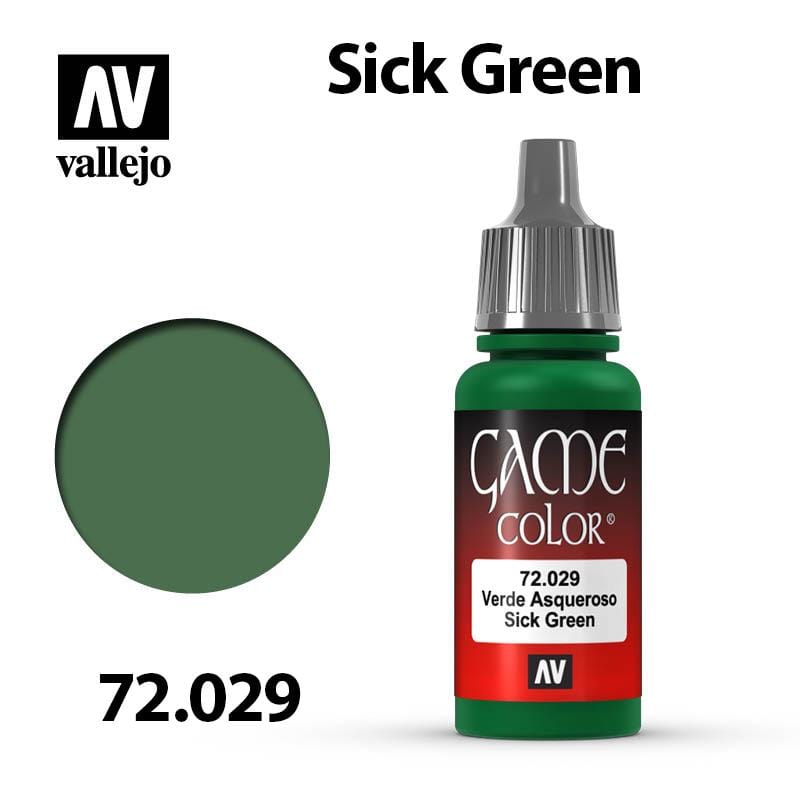 Vallejo Game Color - Sick Green 17ml - Val72029