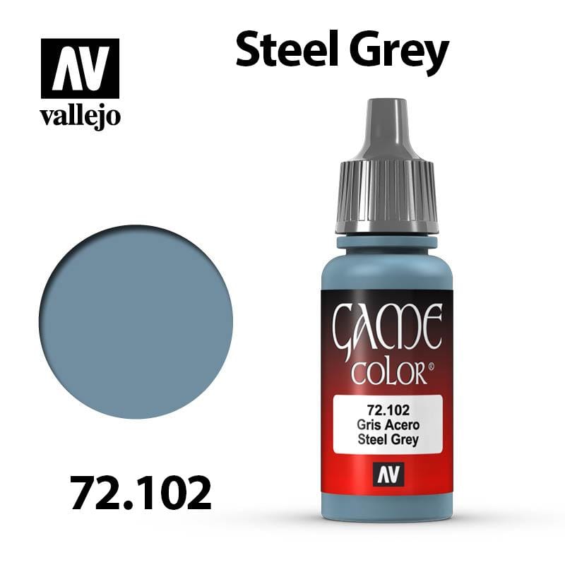 Vallejo Game Color - Steel Grey 17ml - Val72102