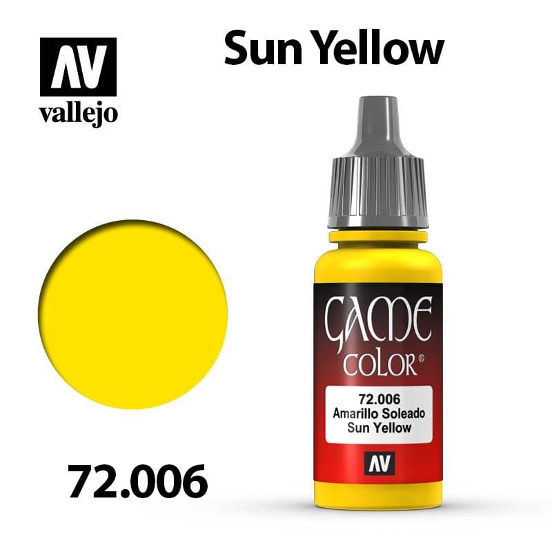 Vallejo Game Color - Sun Yellow 17ml - Val72006