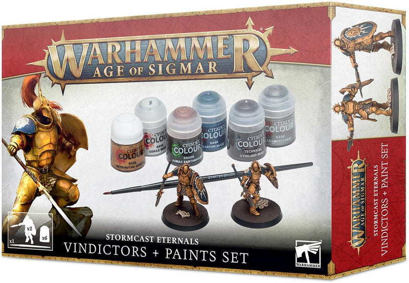 Stormcast Eternals Vindictors + Paint Set ( 60-10 )