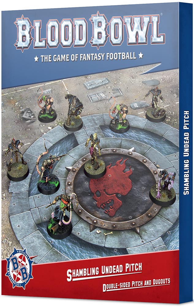 Blood Bowl Pitch - Shambling Undead Pitch & Dugouts ( 200-56 )