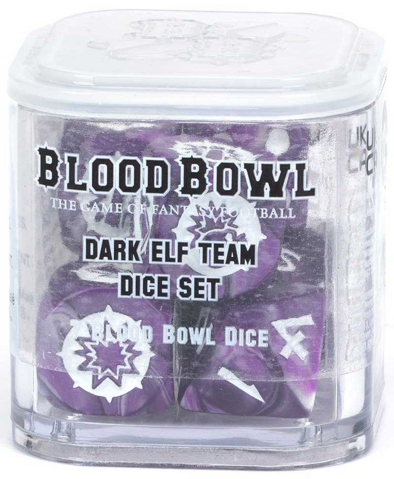 Blood Bowl Dice - Dark Elf Team ( 200-37 )
