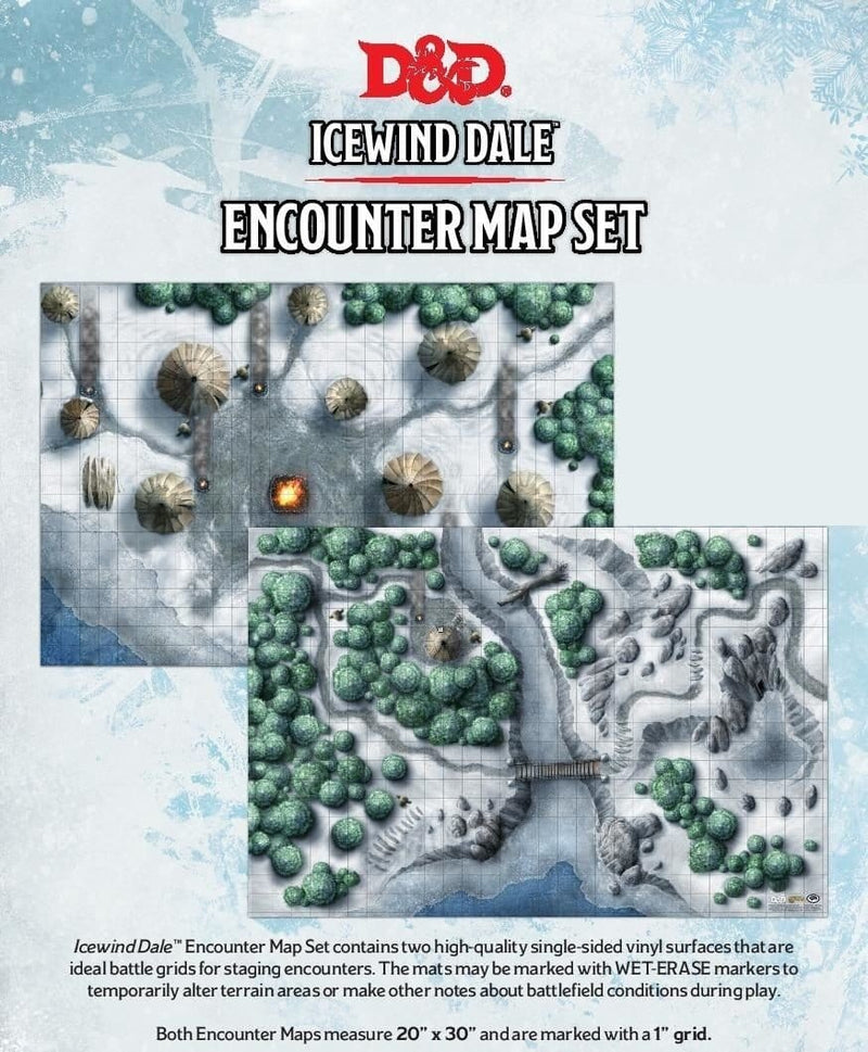D&D: Game Mat - Icewind Dale Encounter Map Set (20"x30")