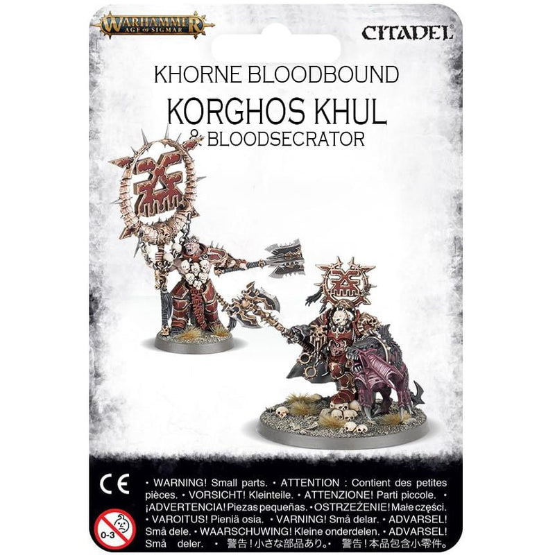 Khorne Bloodbound Korghos Khul & Bloodsecrator ( 83-42-N ) - Used