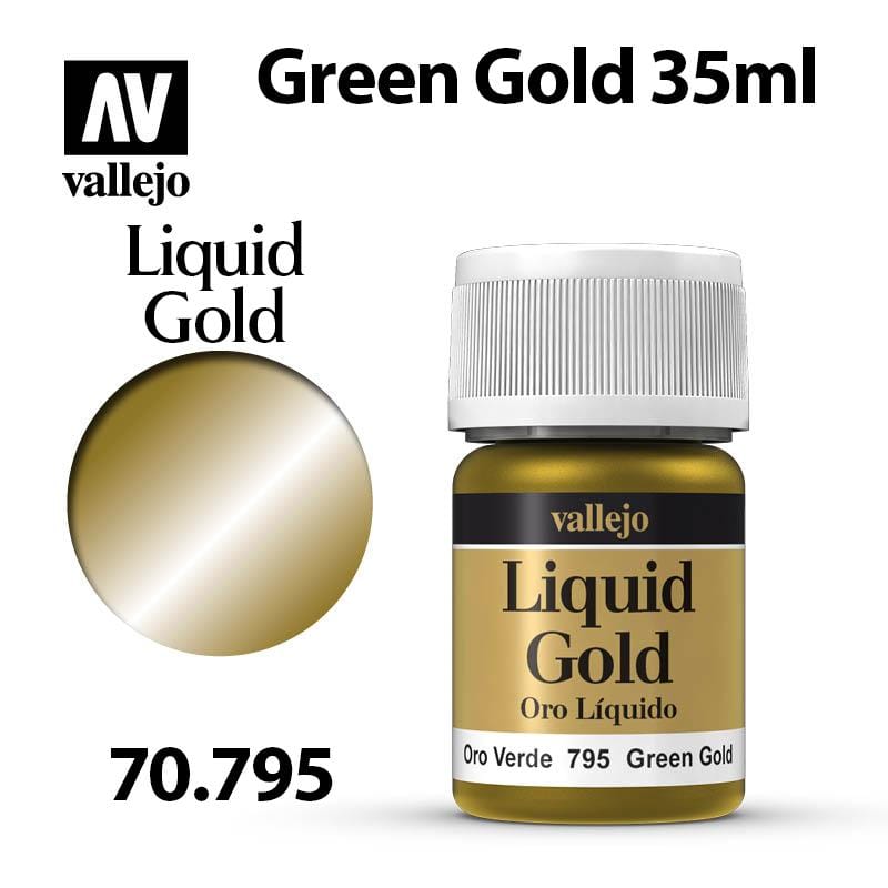 Vallejo Liquid Gold - Green Gold 35ml - Val70795
