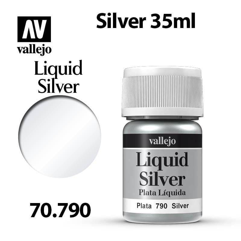 Vallejo Liquid Silver - Silver 35ml - Val70790
