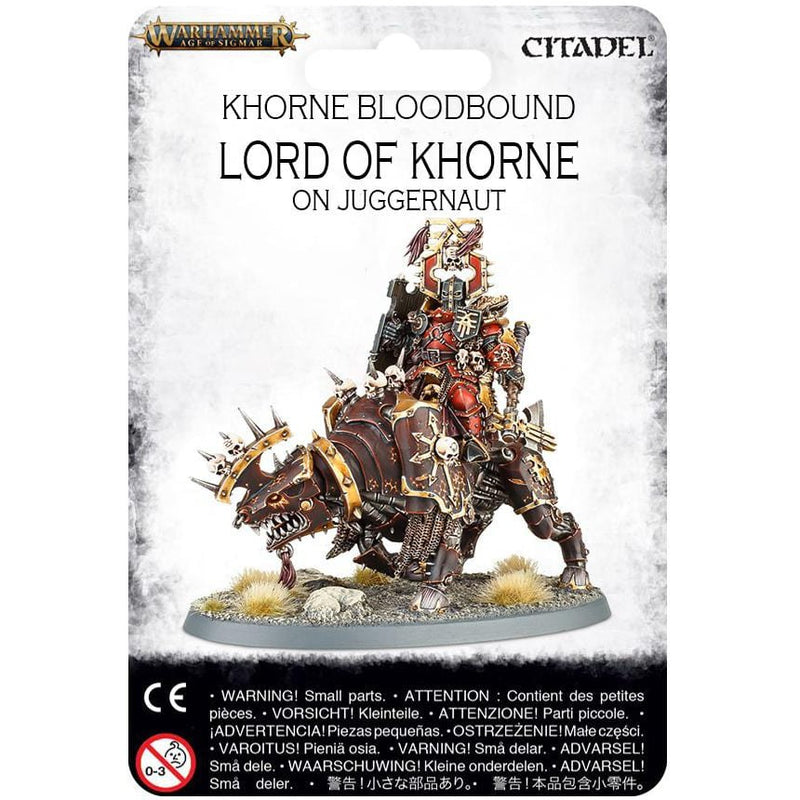 Khorne Bloodbound Lord of Khorne on Juggernaut ( 1029-W ) - Used