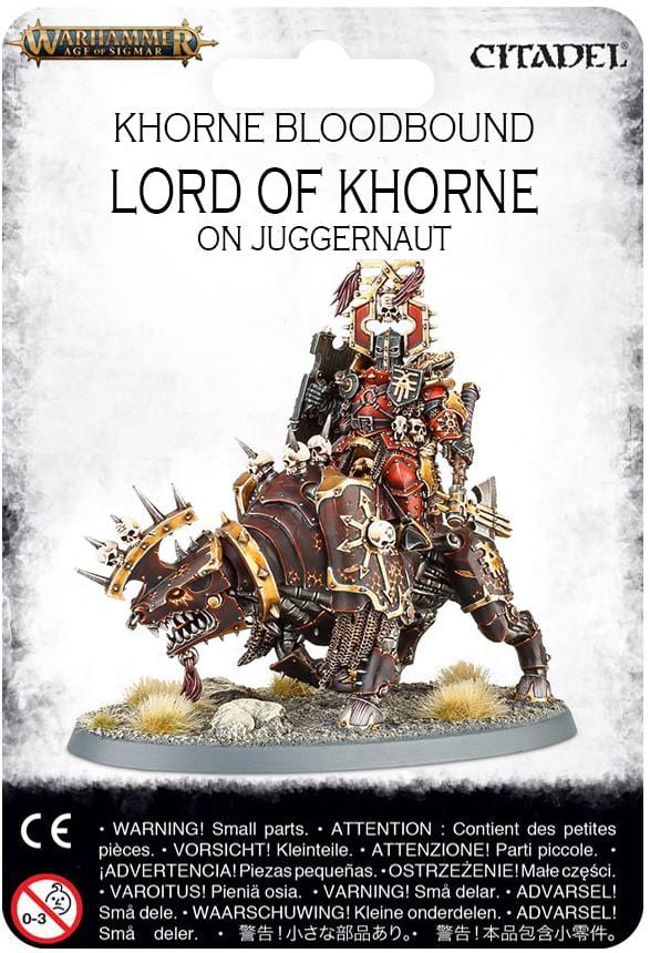 Khorne Bloodbound Lord of Khorne on Juggernaut ( 1029-W )