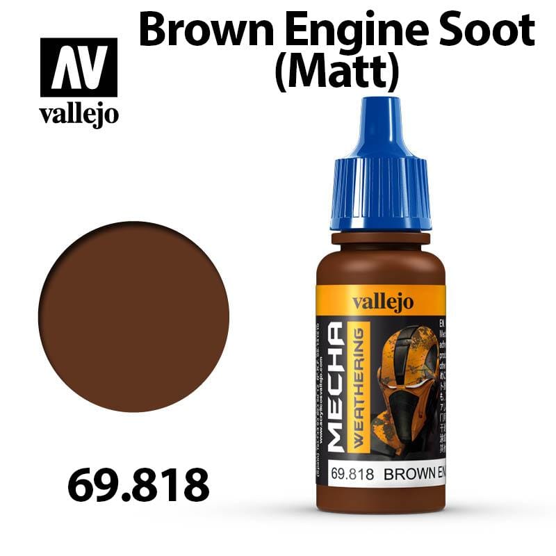 Vallejo Mecha Weathering - Brown Engine Soot (Matt) 17ml - Val69818