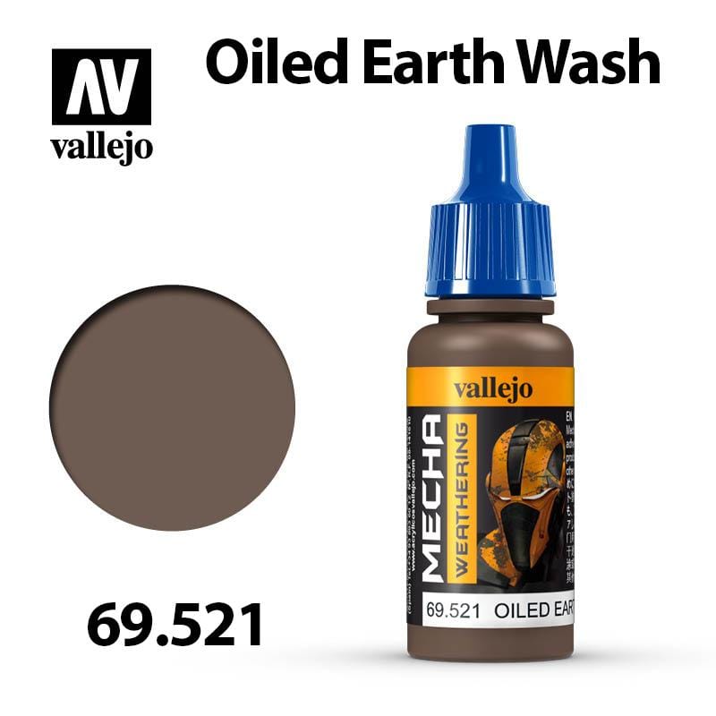 Vallejo Mecha Weathering - Oiled Earth Wash 17ml - Val69521