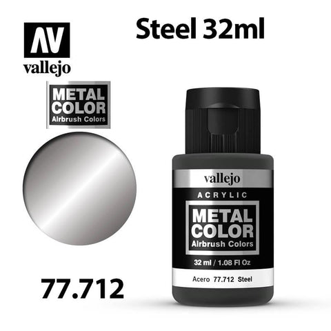 77.712 Vallejo Metal Colors: Steel (32ml)