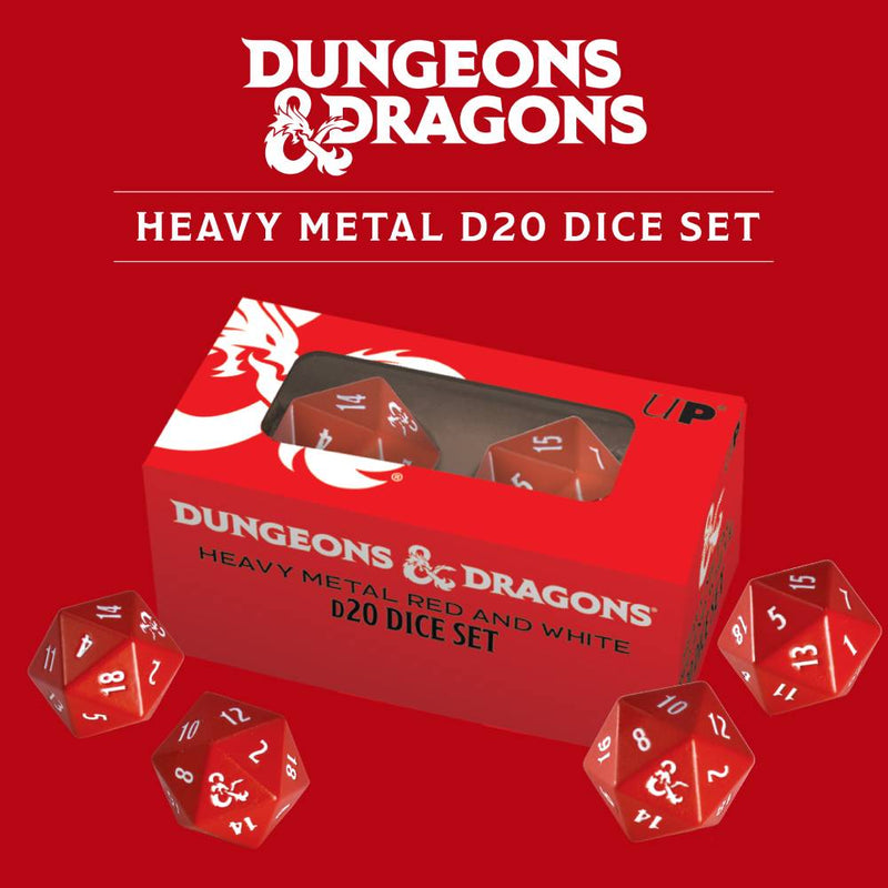 D20 Heavy Metal D&D Red/White - UP18396