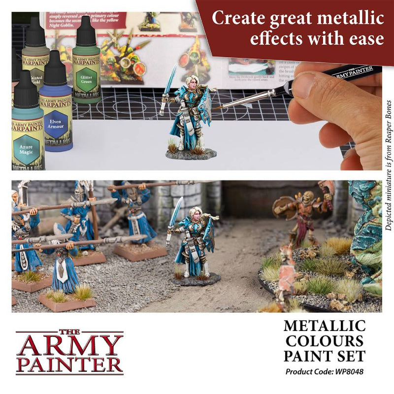 Army Painter Warpaints Metallics Colours Paint Set ( WP8048 )