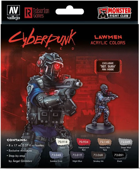 Cyberpunk Red - Lawmen Acrylic colors