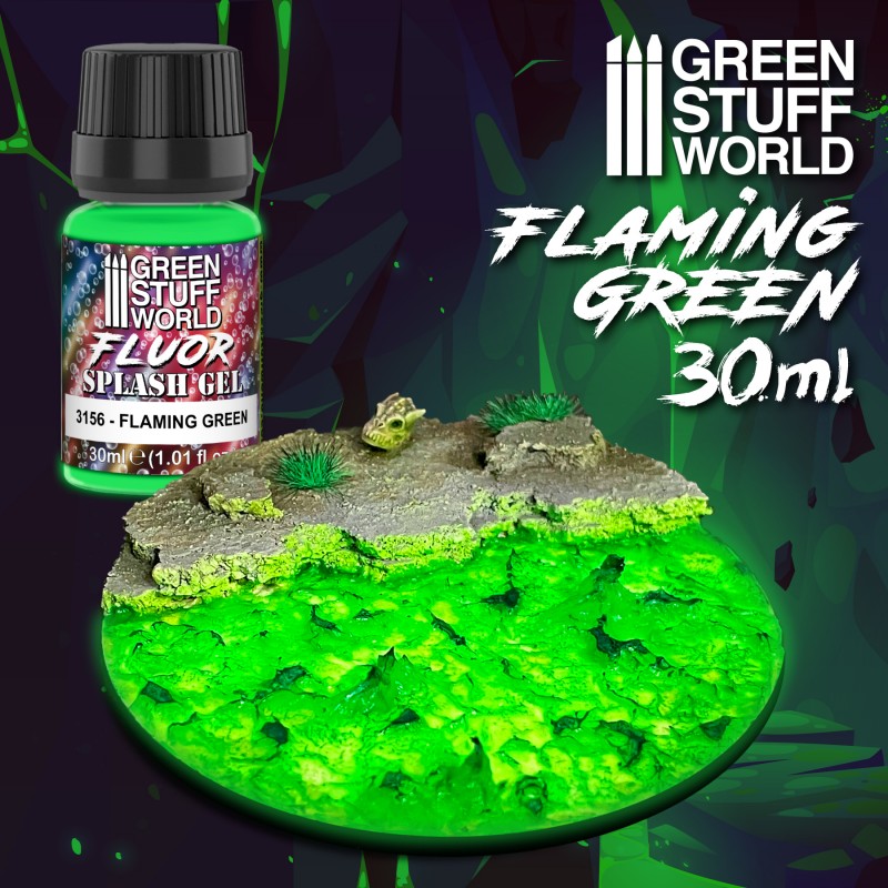 GSW Effect - Splash Gel: Fluor Flaming Green 30ml (3156)