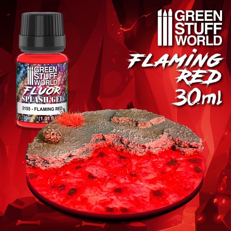 GSW Effect - Splash Gel: Fluor Flaming Red 30ml (3155)