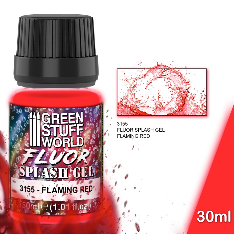 GSW Effect - Splash Gel: Fluor Flaming Red 30ml (3155)