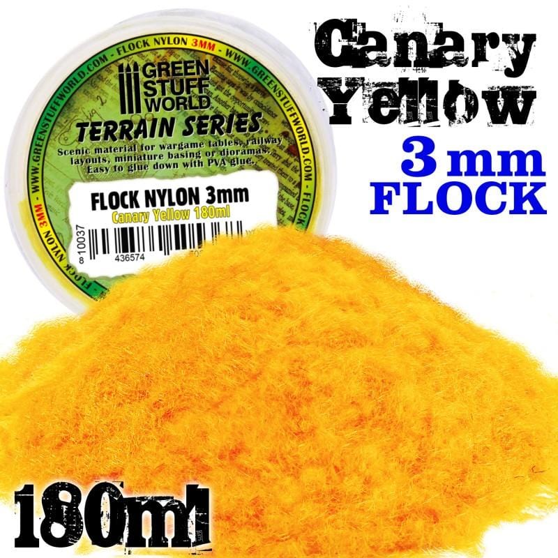 GSW Static Grass Flock 3mm - Canary Yellow 180ml