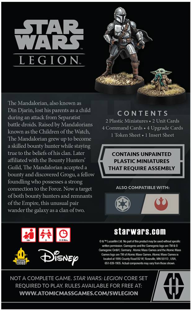 Star Wars: Legion - Din Djarin & Grogu Operative Expansion ( SWL98 )
