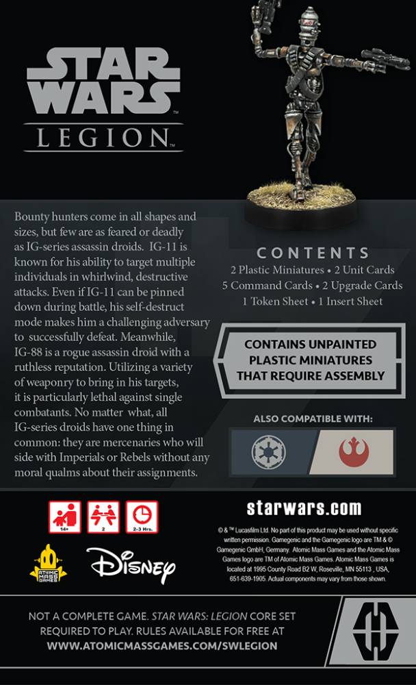 Star Wars: Legion - IG-Series Assassin Droids Operative Expansion (SWL99)