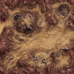 Star Wars: Legion Game Mat - Desert Junkyard ( SWS46 )