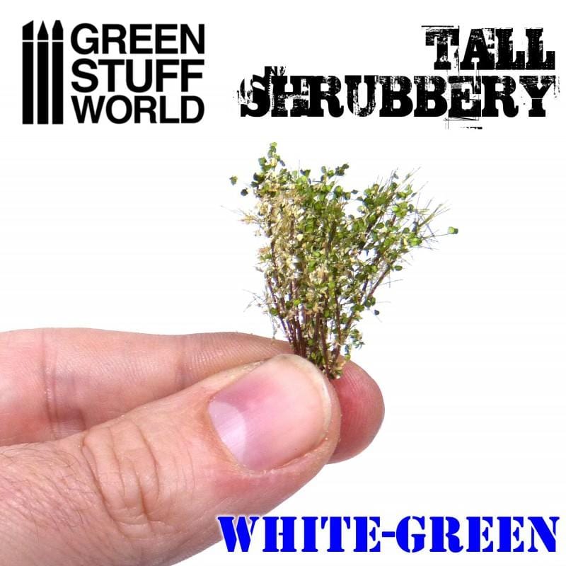 GSW Tall Shrubbery - White-Green (9927)