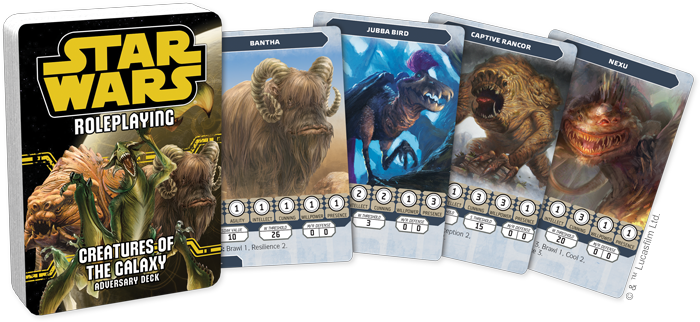 Star Wars RPG - Creatures of the Galaxy Adversary Deck
