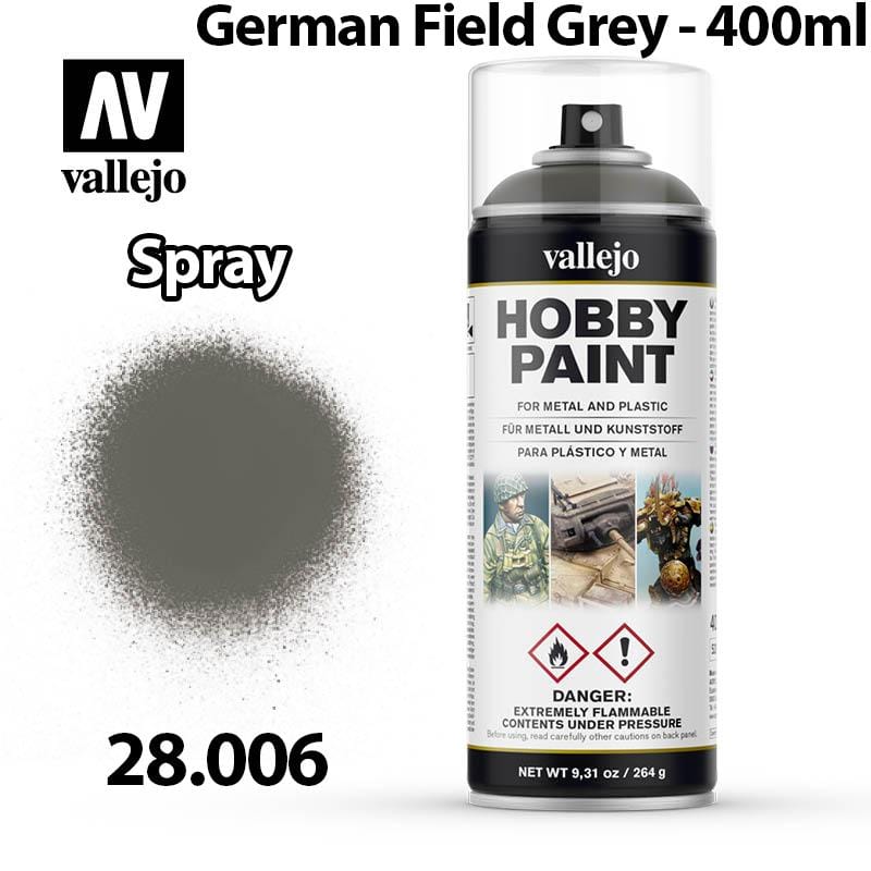 Vallejo Hobby Spray Paint - German Field Grey 400ml - Val28006