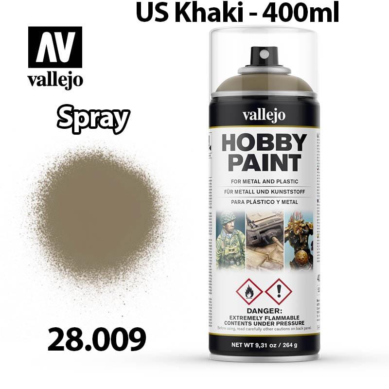 Vallejo Hobby Spray Paint - US Khaki 400ml - Val28009