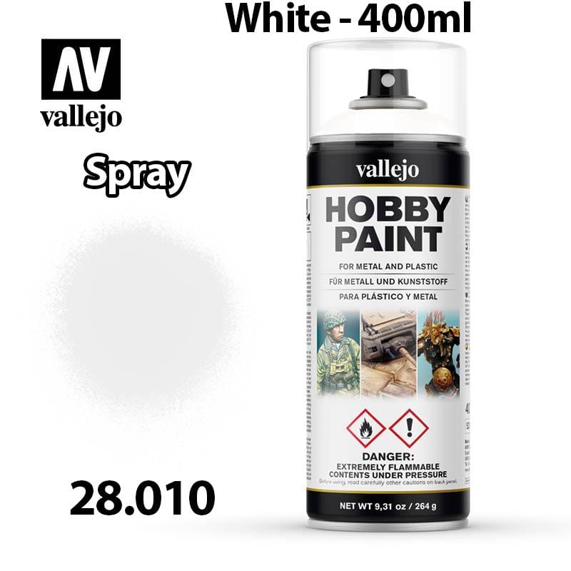 Vallejo Hobby Spray Paint - White 400ml - Val28010