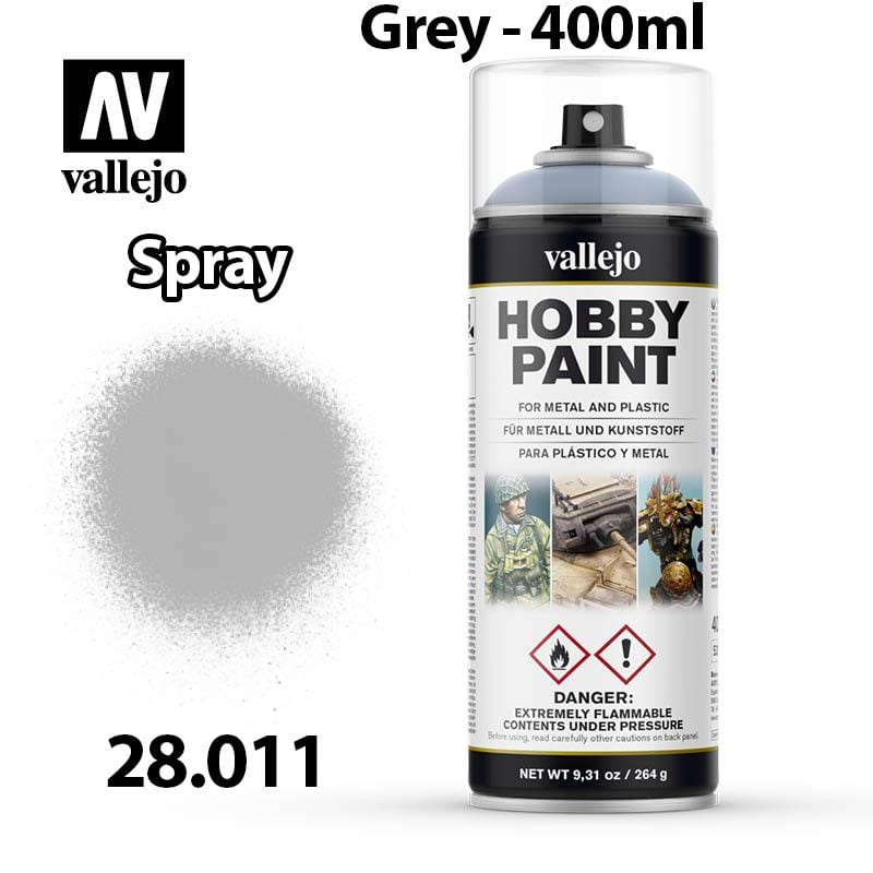 Vallejo Hobby Spray Paint - Grey 400ml - Val28011