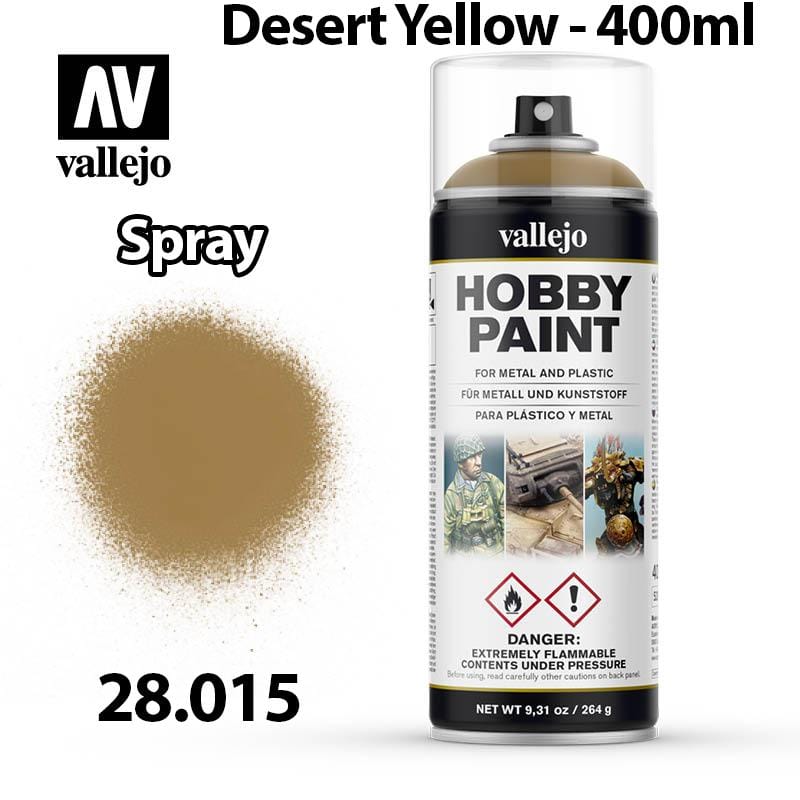 Vallejo Hobby Spray Paint - Desert Yellow 400ml - Val28015