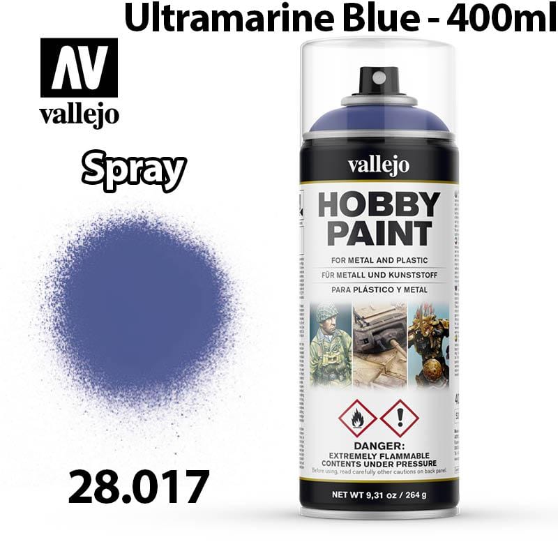 Vallejo Hobby Spray Paint - Ultramarine Blue 400ml - Val28017