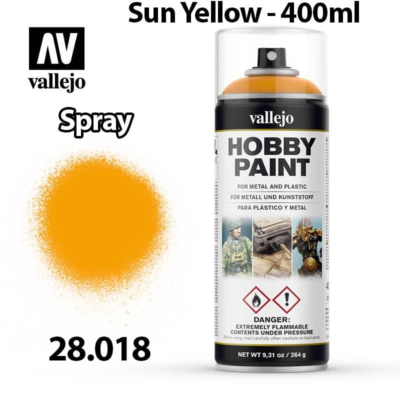 Vallejo Hobby Spray Paint - Sun Yellow 400ml - Val28018