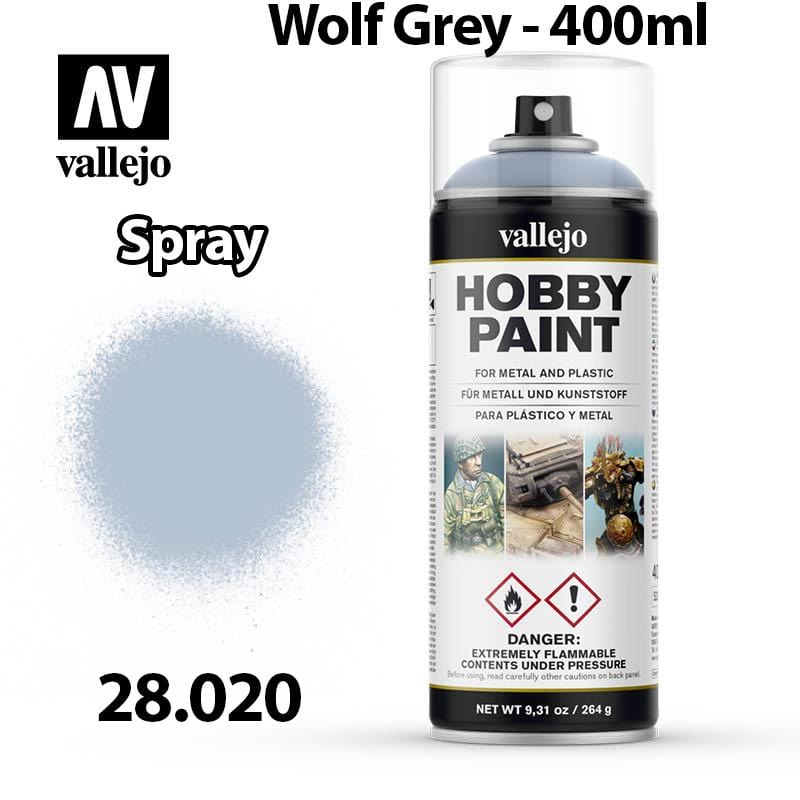 Vallejo Hobby Spray Paint - Wolf Grey 400ml - Val28020