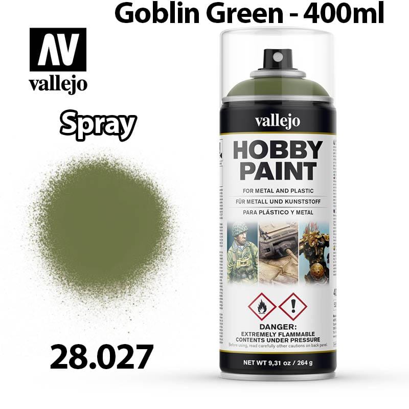 Vallejo Hobby Spray Paint - Goblin Green 400ml - Val28027