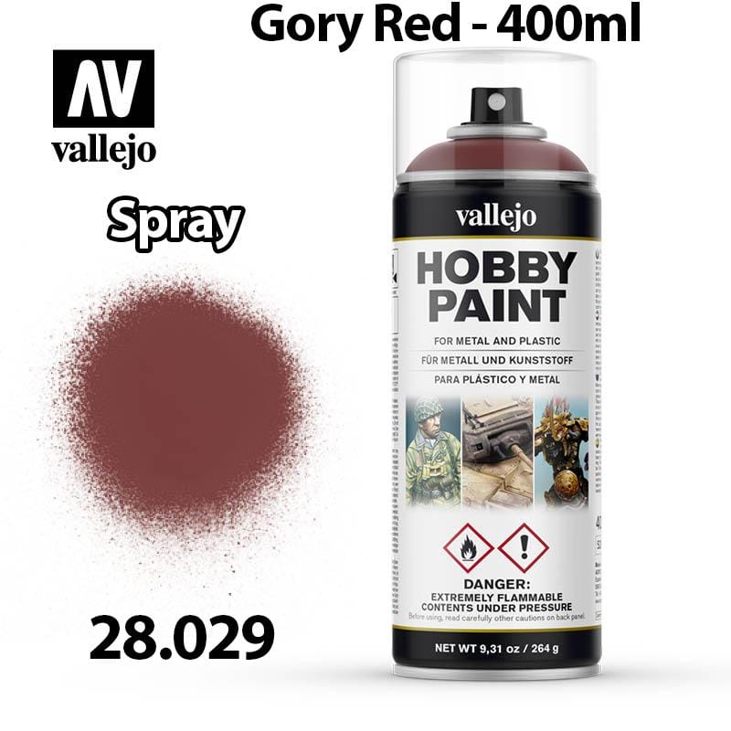 Vallejo Hobby Spray Paint - Gory Red 400ml - Val28029